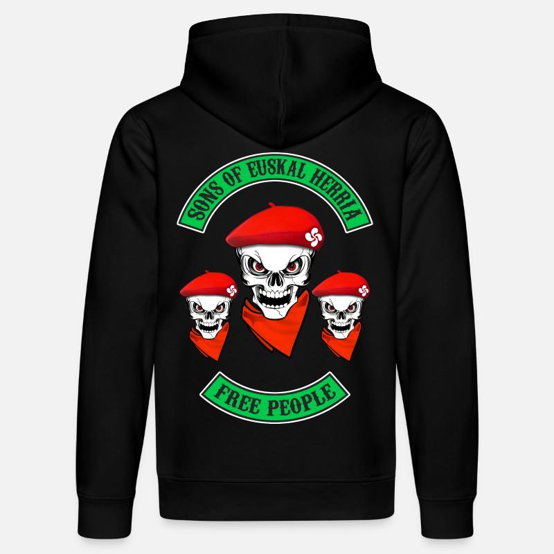 euskal herria bikers - Sweat à capuche bio DRUMMER Stanley/Stella Unisexe - noir
