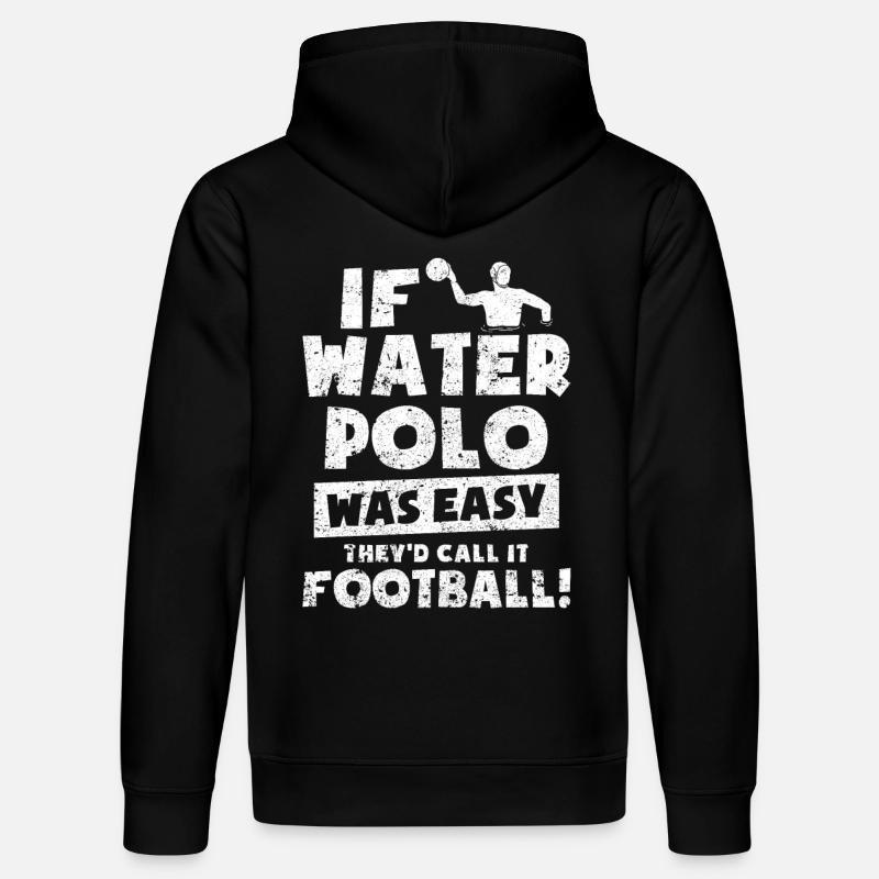 Water-polo disant - Sweat à capuche bio DRUMMER Stanley/Stella Unisexe - noir