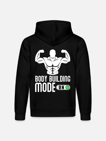 Bodybuilder Body building - Stanley/Stella DRUMMER Unisex Organic Hoodie - black