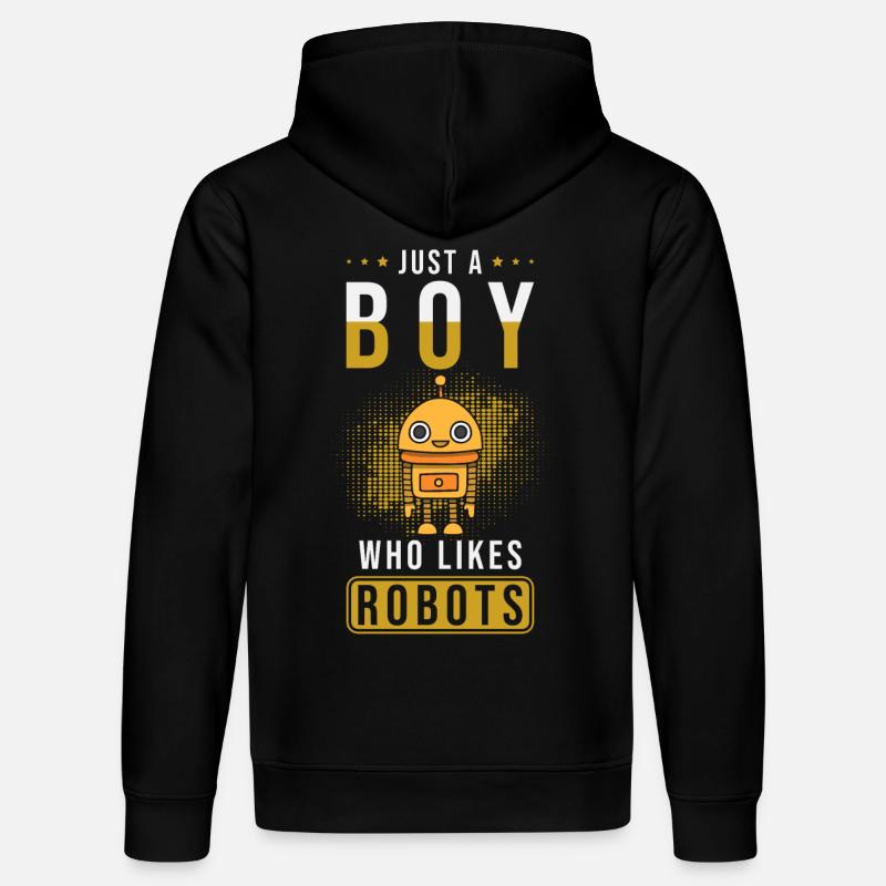 Roboter - Stanley/Stella Unisex Bio-Hoodie DRUMMER  - Schwarz