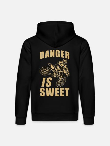 Motocross - Stanley/Stella DRUMMER Unisex Organic Hoodie - black