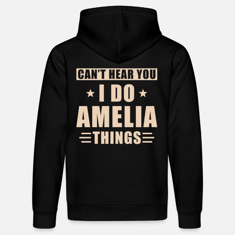 Amelia things - Stanley/Stella Unisex Bio-Hoodie DRUMMER  - Schwarz
