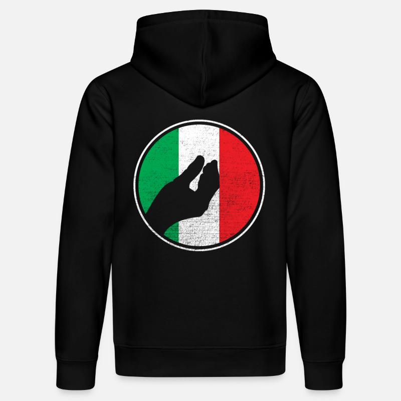 Main Italie - Sweat à capuche bio DRUMMER Stanley/Stella Unisexe - noir