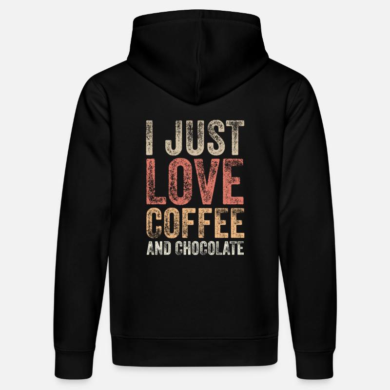 Schoko und Kaffee - Stanley/Stella Unisex Bio-Hoodie DRUMMER - Schwarz