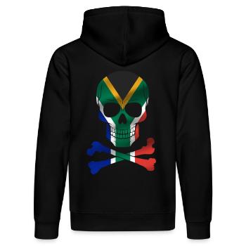 Drapeau de l’Afrique du Sud - Sweat à capuche bio DRUMMER Stanley/Stella Unisexe - noir - Dos - Marisol (170cm)