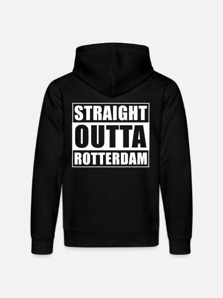 Straight outta Rotterdam - Stanley/Stella DRUMMER Unisex Organic Hoodie - black
