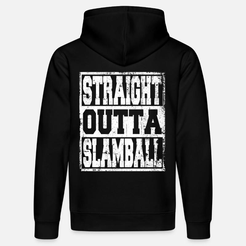 Slamball disant drôle - Sweat à capuche bio DRUMMER Stanley/Stella Unisexe - noir