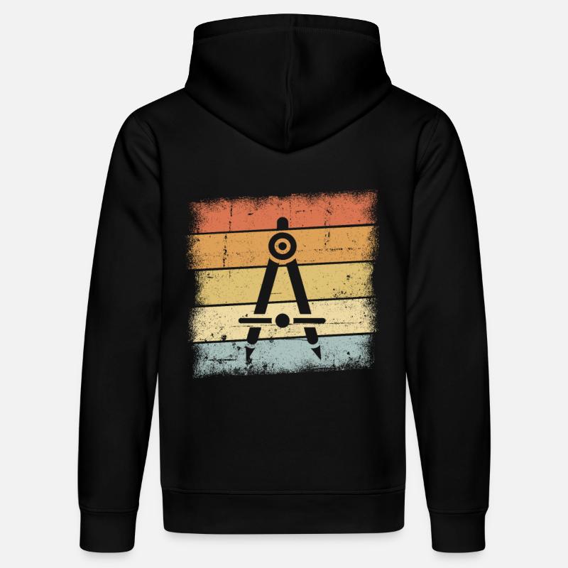 Compas - Sweat à capuche bio DRUMMER Stanley/Stella Unisexe - noir