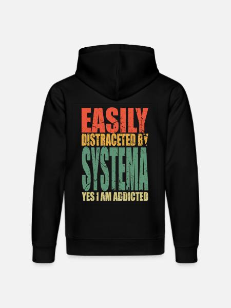 Systema saying funny - Stanley/Stella DRUMMER Unisex Organic Hoodie - black