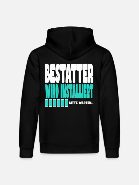 Bestatter wird installiert - Stanley/Stella Unisex Bio-Hoodie DRUMMER - Schwarz