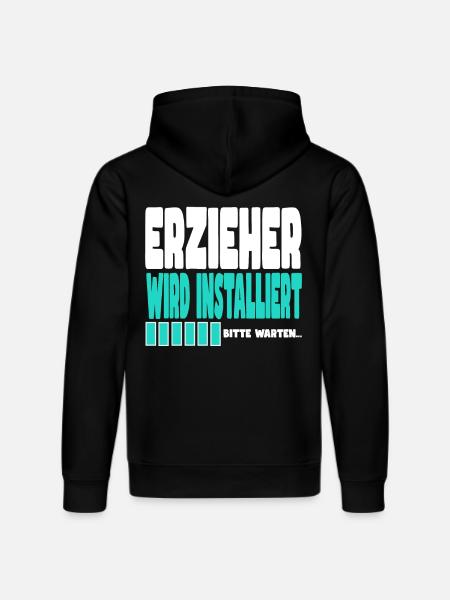 Erzieher wird installiert - Stanley/Stella Unisex Bio-Hoodie DRUMMER - Schwarz