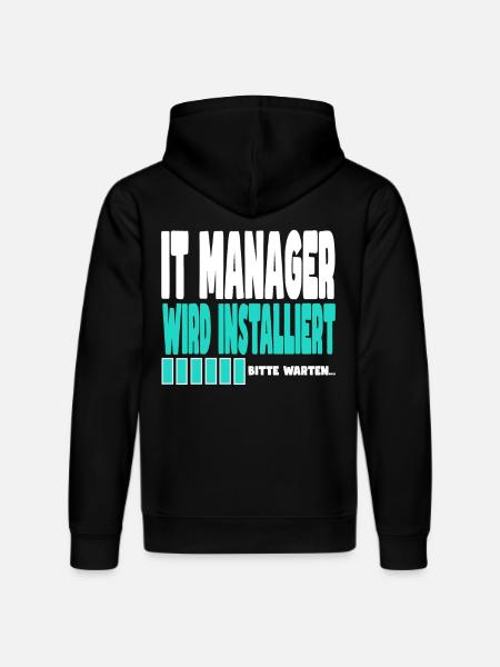 It Manager wird installiert - Stanley/Stella Unisex Bio-Hoodie DRUMMER  - Schwarz