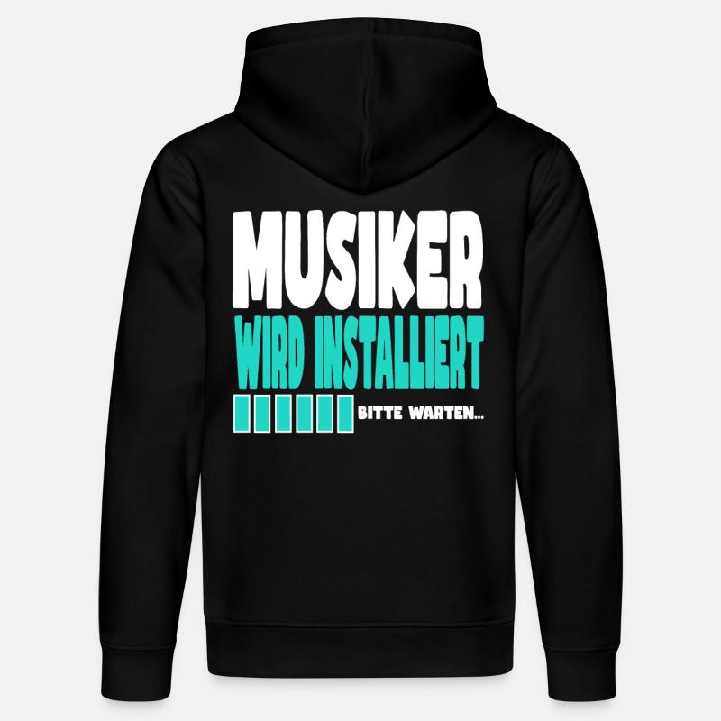 Musiker wird installiert - Stanley/Stella Unisex Bio-Hoodie DRUMMER  - Schwarz