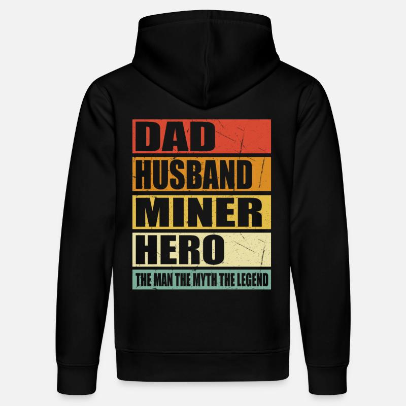 Vater Ehemann Bergarbeiter Held - Stanley/Stella Unisex Bio-Hoodie DRUMMER - Schwarz
