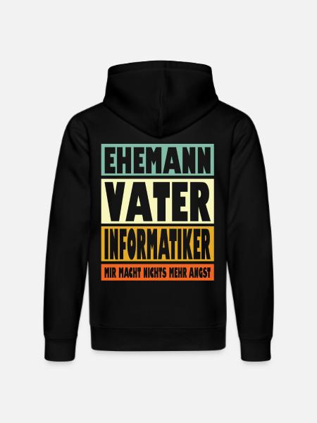 Informatiker Vater Ehemann Held - Stanley/Stella Unisex Bio-Hoodie DRUMMER - Schwarz