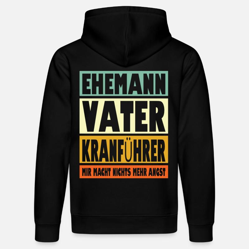Kranführer Vater Ehemann Held - Stanley/Stella Unisex Bio-Hoodie DRUMMER  - Schwarz