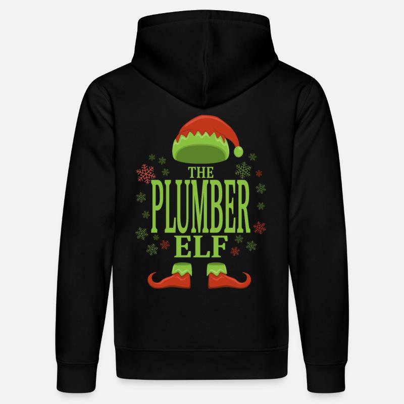 Plombier elfe de Noël - Sweat à capuche bio DRUMMER Stanley/Stella Unisexe - noir