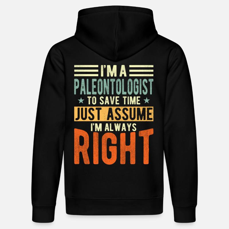 Paléontologiste - Sweat à capuche bio DRUMMER Stanley/Stella Unisexe - noir