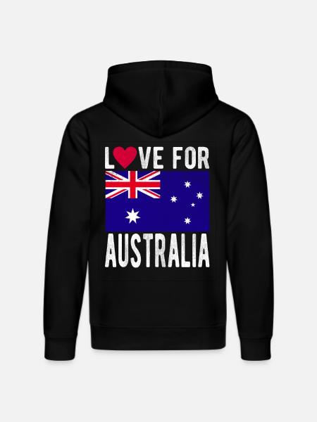 Australia Souvenir - Stanley/Stella DRUMMER Unisex Organic Hoodie - black
