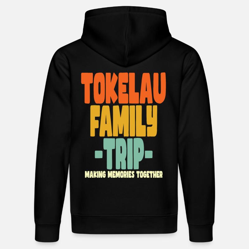 Vacances en famille aux Tokélaou - Sweat à capuche bio DRUMMER Stanley/Stella Unisexe - noir
