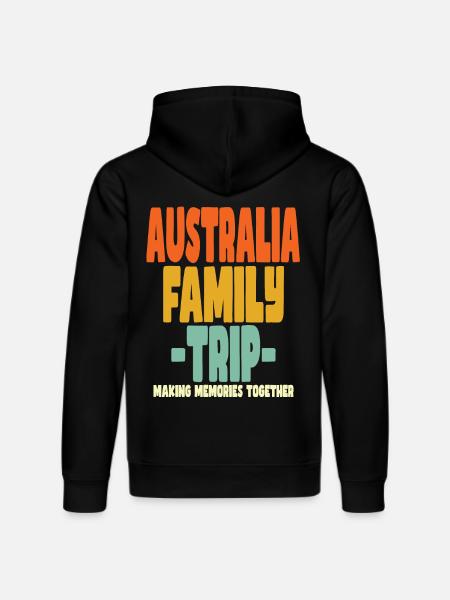 Australia Family Trip Holidays - Stanley/Stella DRUMMER Unisex Organic Hoodie - black