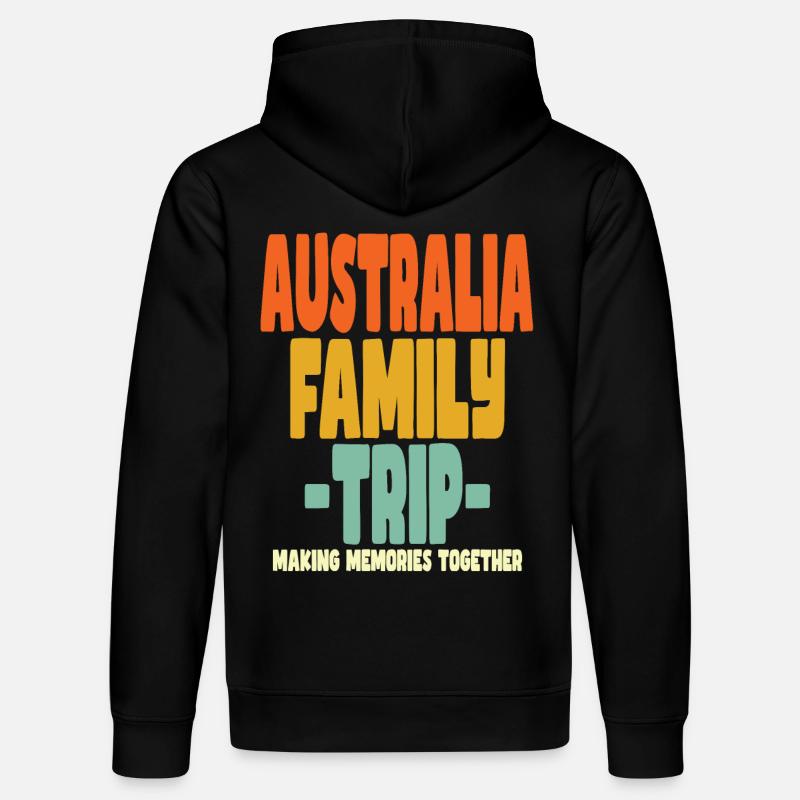 Vacances en famille en Australie - Sweat à capuche bio DRUMMER Stanley/Stella Unisexe - noir