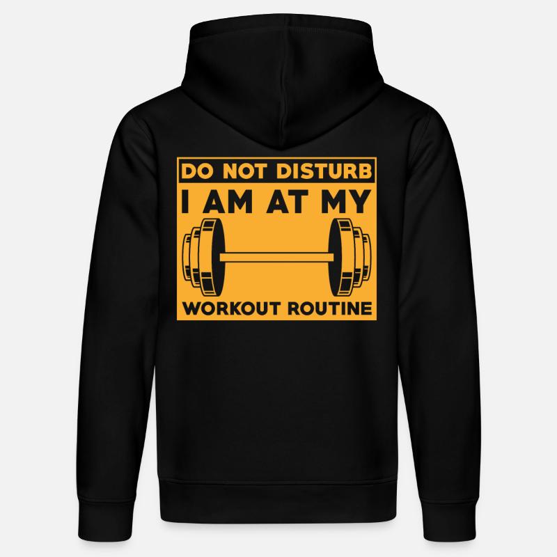 Workout-routine Gewichtheber-trainingsdesign - Stanley/Stella Unisex Bio-Hoodie DRUMMER  - Schwarz