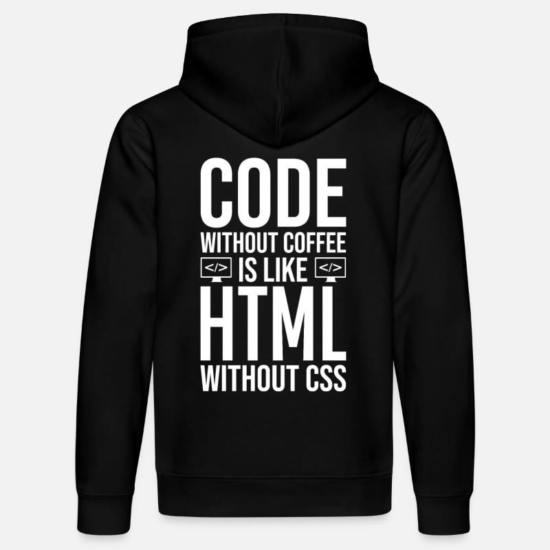 Coder Kaffee Geschenk - Stanley/Stella Unisex Bio-Hoodie DRUMMER  - Schwarz