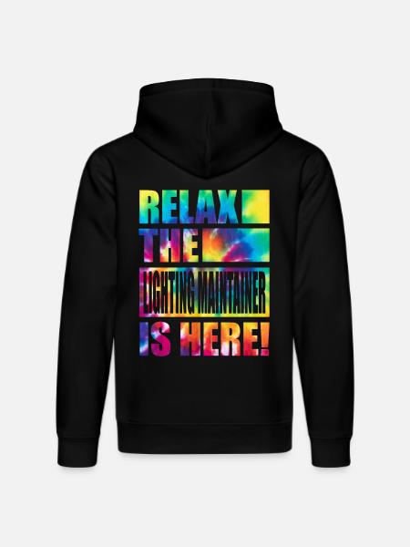 Lighting Maintainer Lustiger Spruch - Stanley/Stella Unisex Bio-Hoodie DRUMMER  - Schwarz