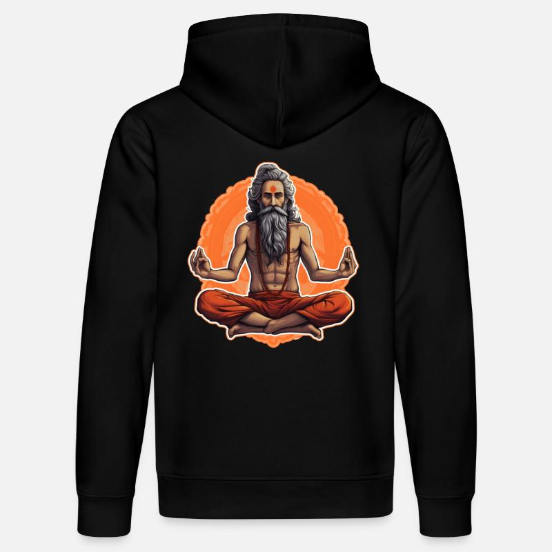 Spiritualité Yoga Guru - Sweat à capuche bio DRUMMER Stanley/Stella Unisexe - noir