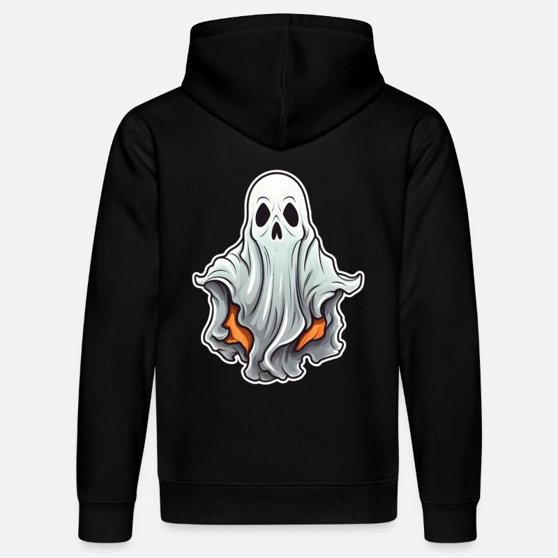 Geist Halloween Comic - Stanley/Stella Unisex Bio-Hoodie DRUMMER - Schwarz