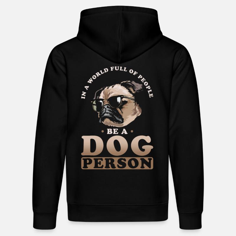 Hundemensch Hund Niedlich - Stanley/Stella Unisex Bio-Hoodie DRUMMER - Schwarz
