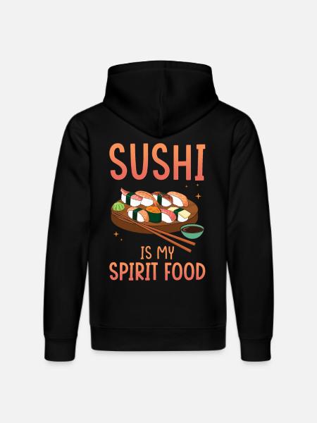 Sushi ist meine Leibspeise - Stanley/Stella Unisex Bio-Hoodie DRUMMER - Schwarz