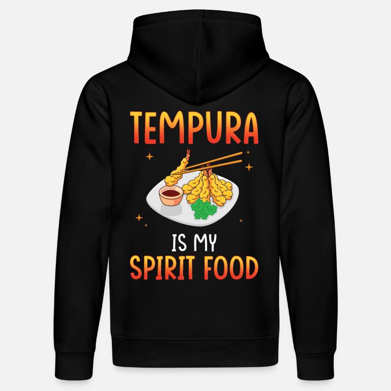 Tempura est mon plat préféré - Sweat à capuche bio DRUMMER Stanley/Stella Unisexe - noir