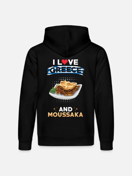 Moussaka, Grèce, Cuisine grecque - Sweat à capuche bio DRUMMER Stanley/Stella Unisexe - noir