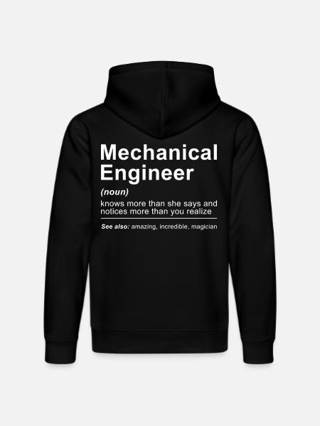 Definition of Mechanical Engineer - Stanley/Stella DRUMMER Unisex Organic Hoodie - black