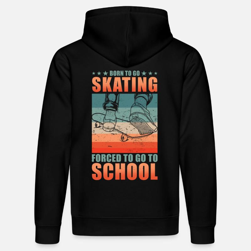 Skateboarder Skater School Dicton - Sweat à capuche bio DRUMMER Stanley/Stella Unisexe - noir