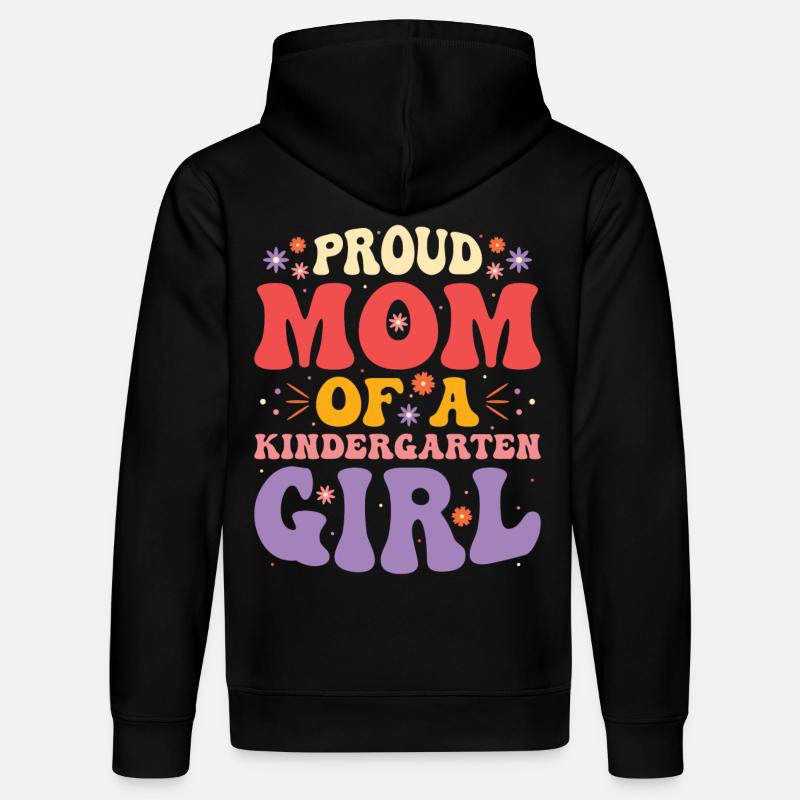 Stolze Mutter Eines Kindergartenmädchens - Stanley/Stella Unisex Bio-Hoodie DRUMMER  - Schwarz