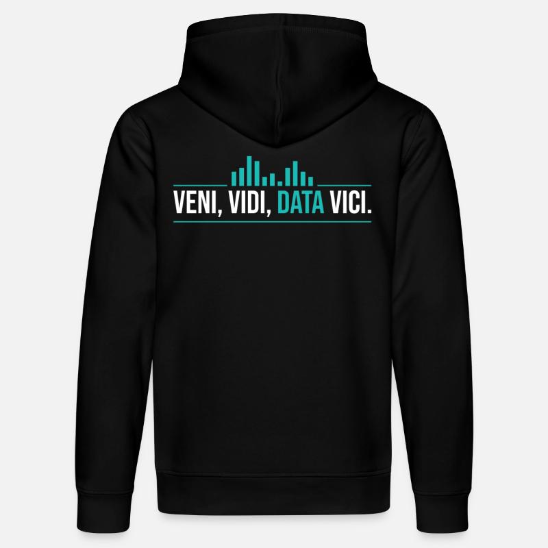 Veni, Vidi, Data Vici Statisticien - Sweat à capuche bio DRUMMER Stanley/Stella Unisexe - noir