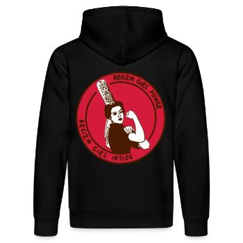 Breizh girl 3 - Sweat à capuche bio DRUMMER Stanley/Stella Unisexe - noir - Dos - Marisol (170cm)