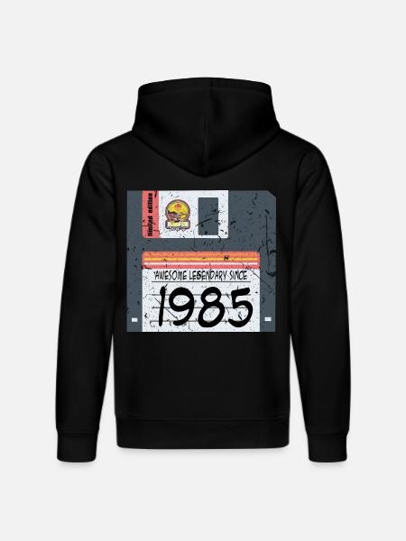 Nerd birthday 1985 - Stanley/Stella DRUMMER Unisex Organic Hoodie - black
