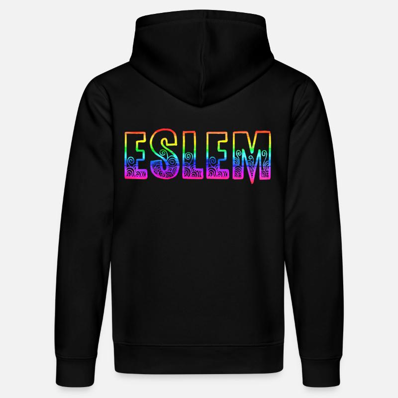 Eslem RS Arc-en-ciel - Sweat à capuche bio DRUMMER Stanley/Stella Unisexe - noir