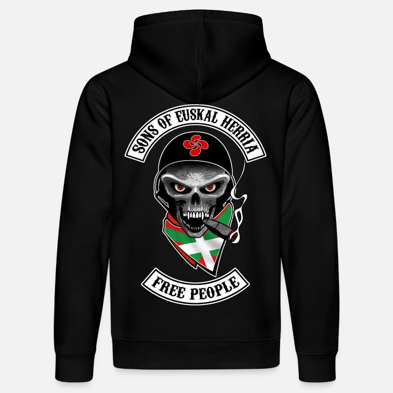 euskal herria design 12 - Sweat à capuche bio DRUMMER Stanley/Stella Unisexe - noir