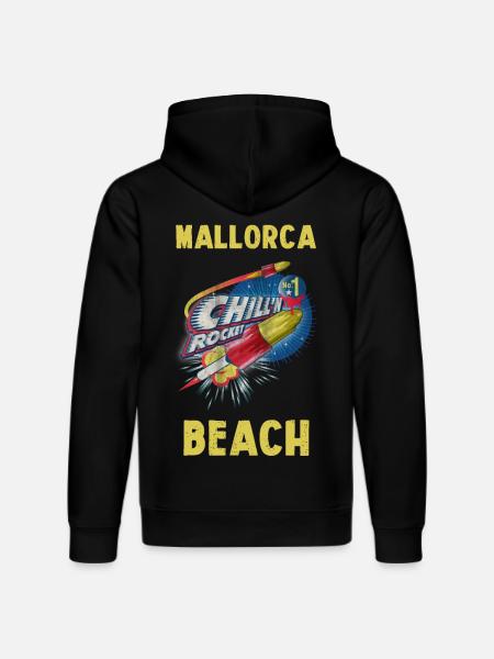 Mallorca Beach - Stanley/Stella DRUMMER Unisex Organic Hoodie - black