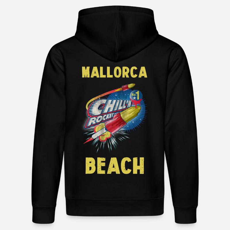 Mallorca Beach - Stanley/Stella Unisex Bio-Hoodie DRUMMER  - Schwarz
