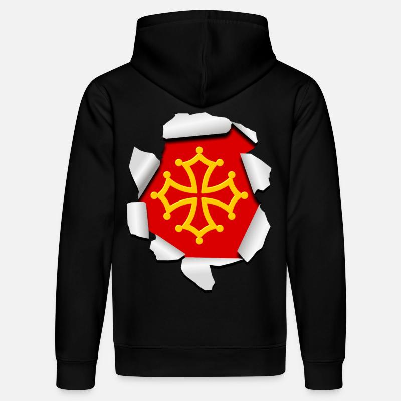 Croix Occitane - Sweat à capuche bio DRUMMER Stanley/Stella Unisexe - noir