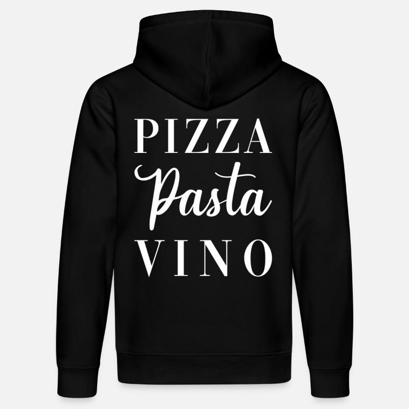 Pizza Pasta Vino - Sweat à capuche bio DRUMMER Stanley/Stella Unisexe - noir