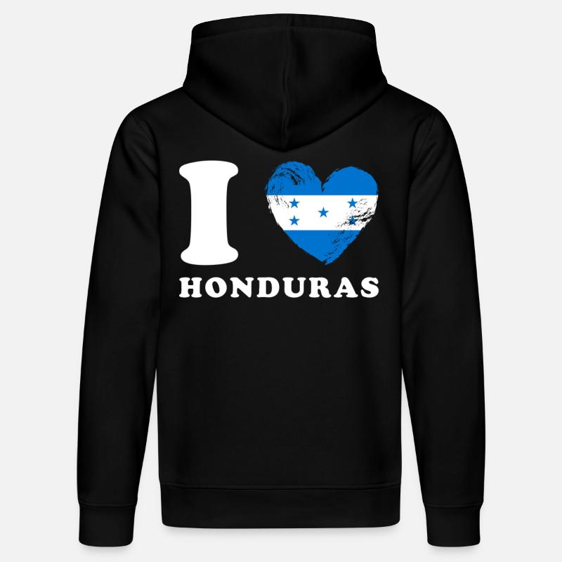 J’adore le Honduras - Sweat à capuche bio DRUMMER Stanley/Stella Unisexe - noir