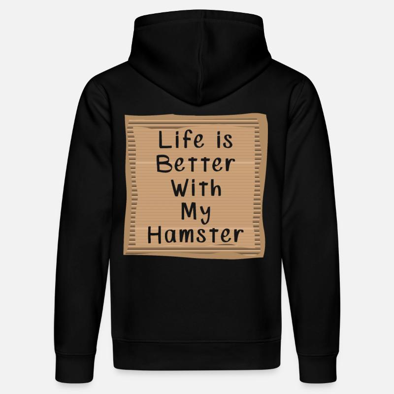 Hamster - Sweat à capuche bio DRUMMER Stanley/Stella Unisexe - noir