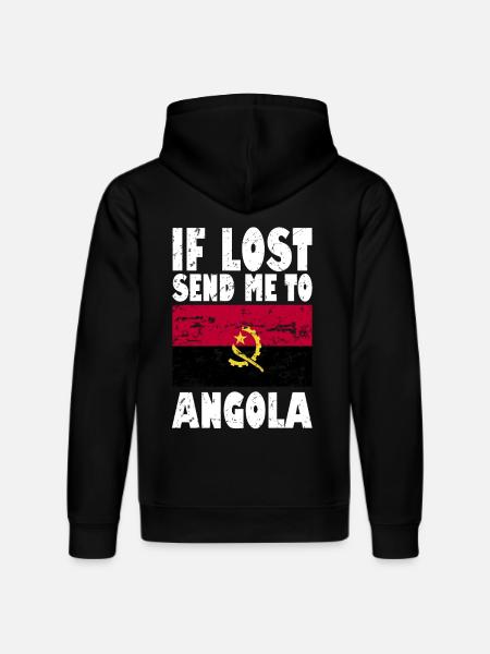 Drapeau de l’Angola - Sweat à capuche bio DRUMMER Stanley/Stella Unisexe - noir
